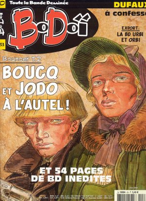 couverture, jaquette Bodoï 53  - Boucq et Jodo à l'autel (LZ Publications) Magazine