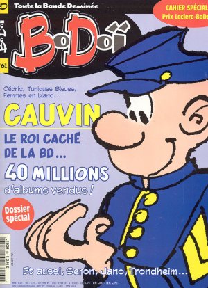 couverture, jaquette Bodoï 61  - Cauvin - le roi cahé de la BD (LZ Publications) Magazine