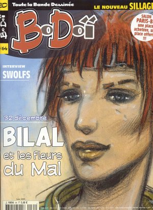couverture, jaquette Bodoï 64  - Bilal et les fleurs du mal (LZ Publications) Magazine