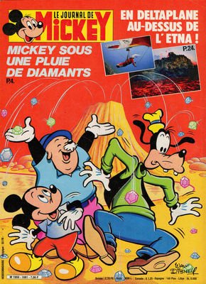 couverture, jaquette Le journal de Mickey 1681  - 1681 (Disney) Magazine