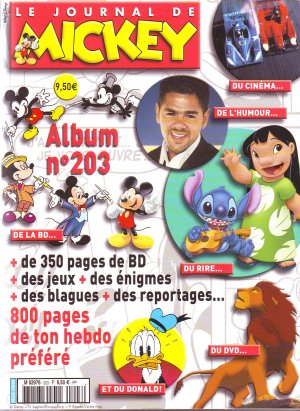 couverture, jaquette Le journal de Mickey 203  - 203Intégrale (Disney) Magazine