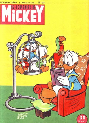 couverture, jaquette Le journal de Mickey 128  - 128 (Disney) Magazine