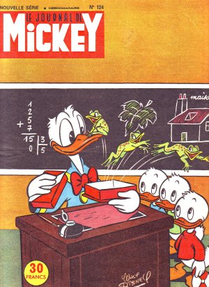 couverture, jaquette Le journal de Mickey 124  - 124 (Disney) Magazine