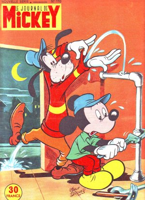 couverture, jaquette Le journal de Mickey 110  - 110 (Disney) Magazine