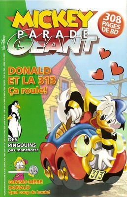 couverture, jaquette Mickey Parade 313  - Donald et la 313 ca roule  (Disney Hachette Presse) Périodique