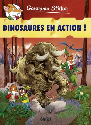 couverture, jaquette Géronimo Stilton 8  - Dinosaures en action ! (glénat bd) BD