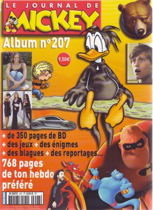 couverture, jaquette Le journal de Mickey 207  - 207Intégrale (Disney) Magazine