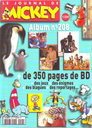 couverture, jaquette Le journal de Mickey 208  - 208Intégrale (Disney) Magazine