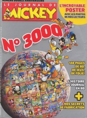 couverture, jaquette Le journal de Mickey 3000  - 3000 (Disney) Magazine