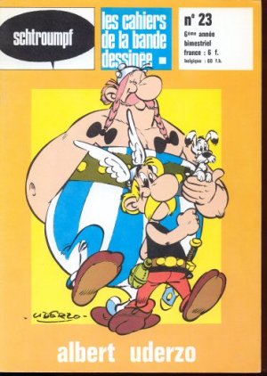 couverture, jaquette Schtroumpf Les cahiers de la bande dessinée 23  - Albert Uderzo (glénat bd) Magazine