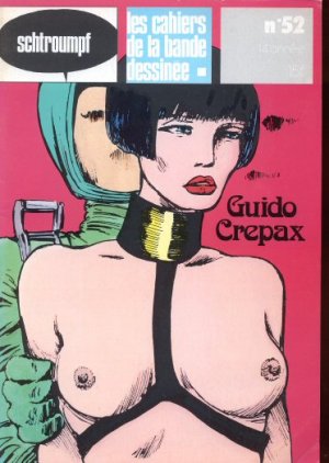 couverture, jaquette Schtroumpf Les cahiers de la bande dessinée 52  - Guido Crepax (glénat bd) Magazine