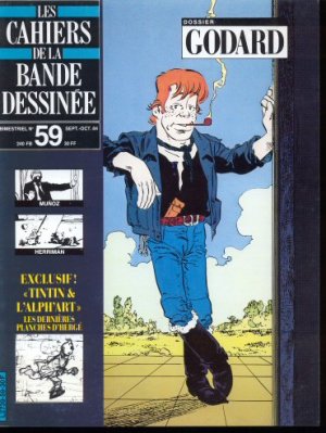 couverture, jaquette Schtroumpf Les cahiers de la bande dessinée 59  - Godard (glénat bd) Magazine