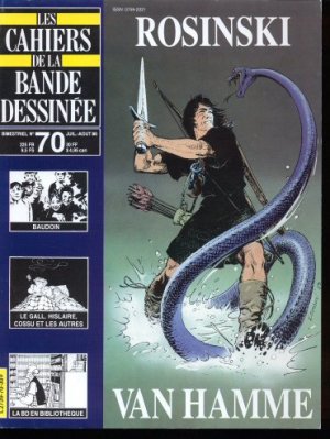 couverture, jaquette Schtroumpf Les cahiers de la bande dessinée 70  - Rosinski Van Hamme (glénat bd) Magazine