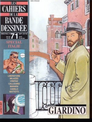 couverture, jaquette Schtroumpf Les cahiers de la bande dessinée 71  - Giardino (glénat bd) Magazine