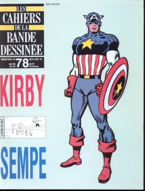 couverture, jaquette Schtroumpf Les cahiers de la bande dessinée 78  - Kirby, Sempe (glénat bd) Magazine