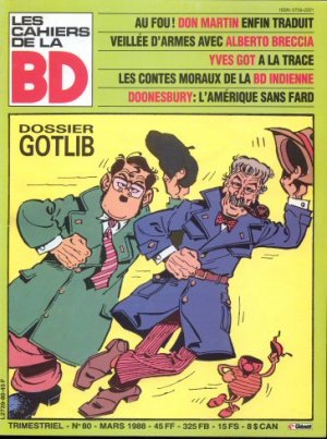 couverture, jaquette Schtroumpf Les cahiers de la bande dessinée 80  - Dossier Gotlib (glénat bd) Magazine