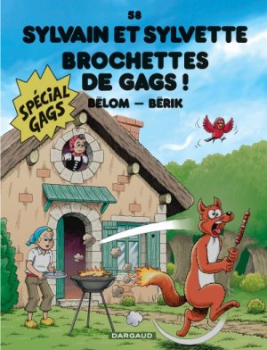 couverture, jaquette Sylvain et Sylvette 58  - Brochette de gags (dargaud) BD