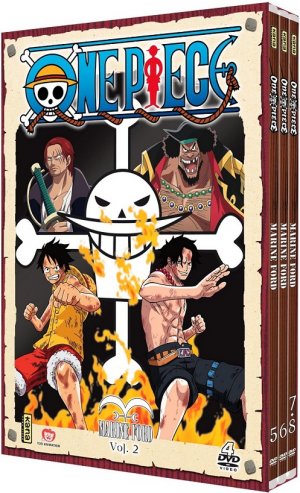 couverture, jaquette One Piece 2 DVD - Saison 10 - Marine Ford (Kana home video) Série TV animée