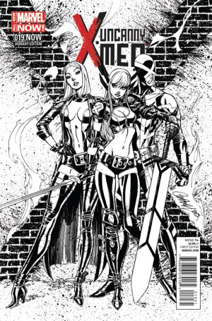 Uncanny X-Men 19 - Uncanny X-Men vs. S.H.I.E.L.D. Part 1 (Variant Cover J. Scott Campbell Sketch)