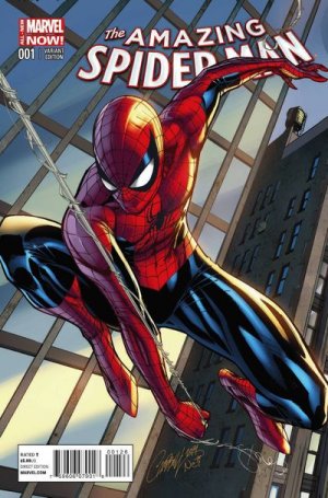 The Amazing Spider-Man 1 - Variant cover de S. Campbell - couverture B (connection avec la couverture A de the superior spider-man 31)