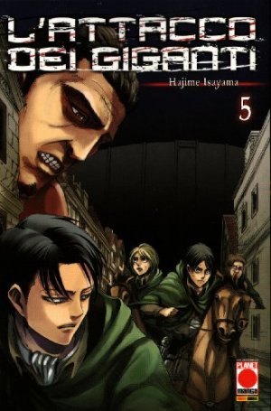 couverture, jaquette L'Attaque des Titans 5  (Planet Manga) Manga