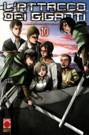 couverture, jaquette L'Attaque des Titans 10  (Planet Manga) Manga