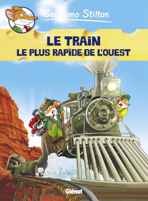 couverture, jaquette Géronimo Stilton 13  - Le train le plus rapide de l'Ouest (glénat bd) BD