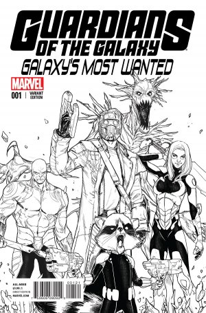 Guardians of the Galaxy - Galaxy's most wanted 1 - Issue 1 (Sara Pichelli Sketch Variant Cover)