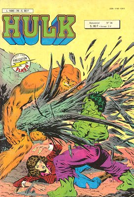 couverture, jaquette Hulk 26 Kiosque Arédit V1 (1976 - 1983) (Arédit) Comics