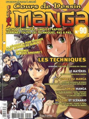 couverture, jaquette Cours de dessin manga 90  (Hachette manga) Magazine