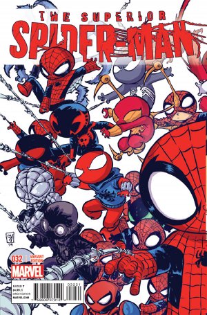 couverture, jaquette The Superior Spider-Man 32  - Issue 32 (Skottie Young Variant Cover)Issues V1 (2013 - 2014) (Marvel) Comics