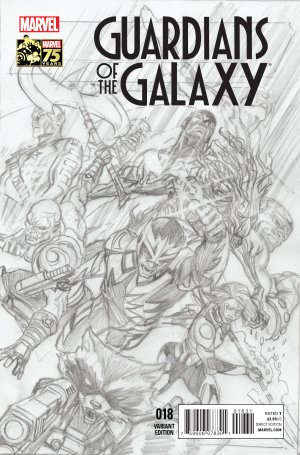 Les Gardiens de la Galaxie 18 - Issue 18 (Alex Ross 75th Anniversary Sketch Variant Cover)