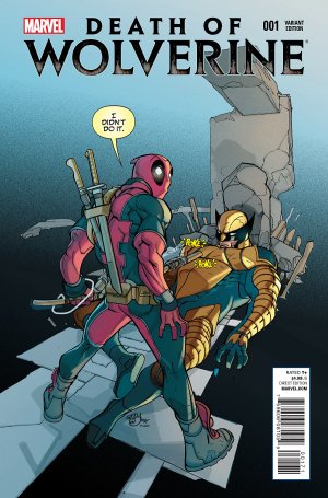 La Mort de Wolverine 1 - Death of Wolverine Part One (Deadpool Memorial Color Variant Cover)