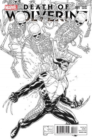 La Mort de Wolverine 1 - Death of Wolverine Part One (Joe Quesada Sketch Variant Cover)
