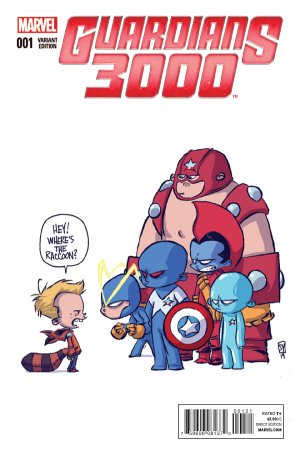 Guardians 3000 1 - Issue 1 (Skottie Young Baby variant Cover)
