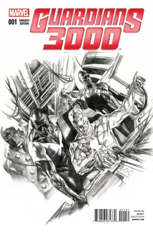 Guardians 3000 1 - Issue 1 (Alex Ross Variant Sketch Cover)