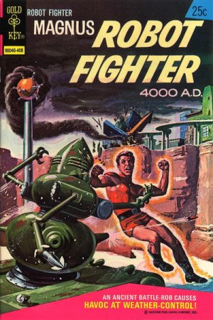 couverture, jaquette Magnus, Robot Fighter 4000 AD 36  - Havoc at Weather-Control!Issues V1 (1963 - 1977) (Gold Key) Comics