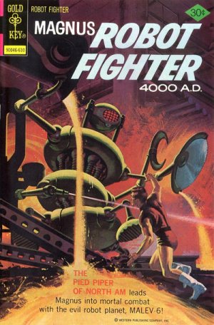 couverture, jaquette Magnus, Robot Fighter 4000 AD 45  - The Pied Piper of North Am!Issues V1 (1963 - 1977) (Gold Key) Comics