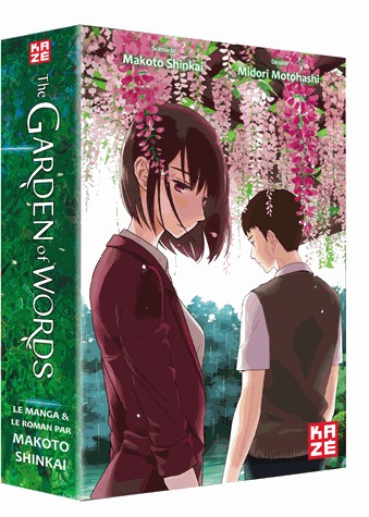 couverture, jaquette The garden of words - Coffret manga + roman   (kazé manga) Produit spécial manga
