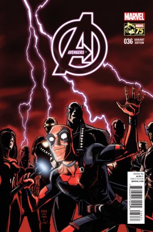 Avengers 36 - Universal Avengers (75 Years of Marvel Deadpool Variant Cover)