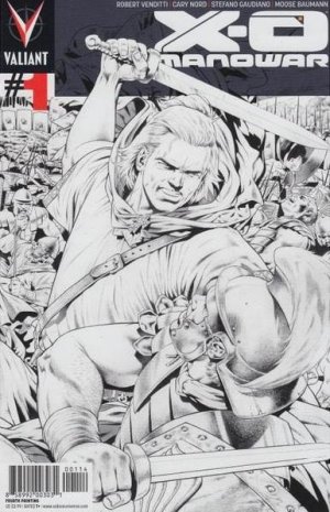 couverture, jaquette X-O Manowar 1  - Variant Cover Noir et Blanche - Fourth PrintingIssues V3 (2012 - 2016) (Valiant Comics) Comics