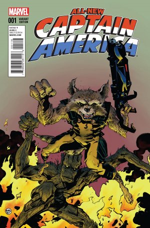All-New Captain America 1 - Issue 1 (Rocket Raccoon & Groot Variant Cover)
