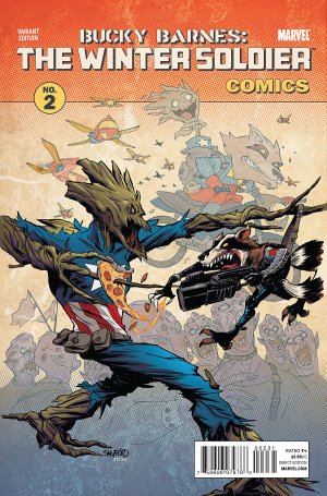 Bucky Barnes - The Winter Soldier 2 - Across the universe (Rocket Raccoon and Groot Variant Cover)