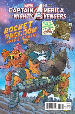 Captain America and the Mighty Avengers 1 - Issue 1 (Rocket Raccoon & Groot Variant Cover)
