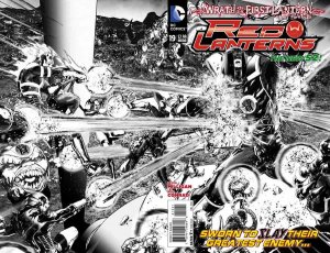 Red Lanterns 19 - The Death of Atrocitus (Black And White Variant)