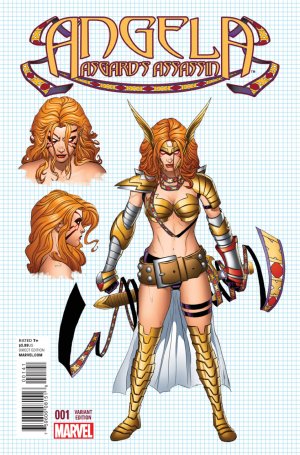 Angela - Asgard's Assassin 1 - Issue 1 (Joe Quesada Design Variant Cover)