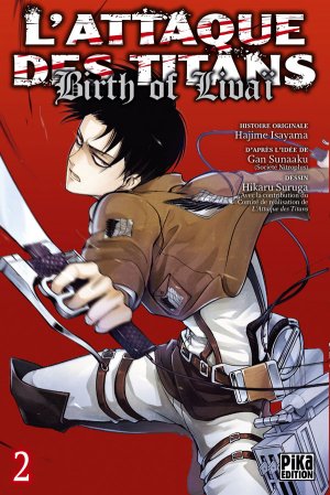 couverture, jaquette L'Attaque des Titans : Birth of Livaï 2  (pika) Manga