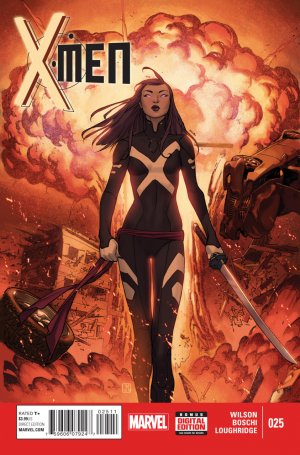 couverture, jaquette X-Men 25  - The Burning World Part 3Issues V3 (2013 - 2015) (Marvel) Comics