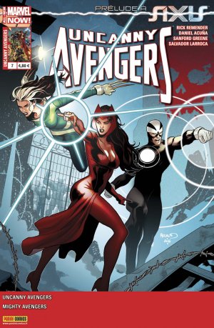 couverture, jaquette Uncanny Avengers 7  - Le prologue d'Axis !Kiosque V2 (2014 - 2015) (Panini Comics) Comics