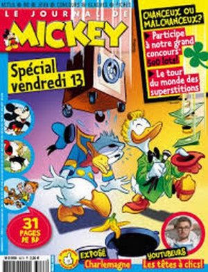 couverture, jaquette Le journal de Mickey 3273  - Spécial Vendredi 13 (Disney) Magazine